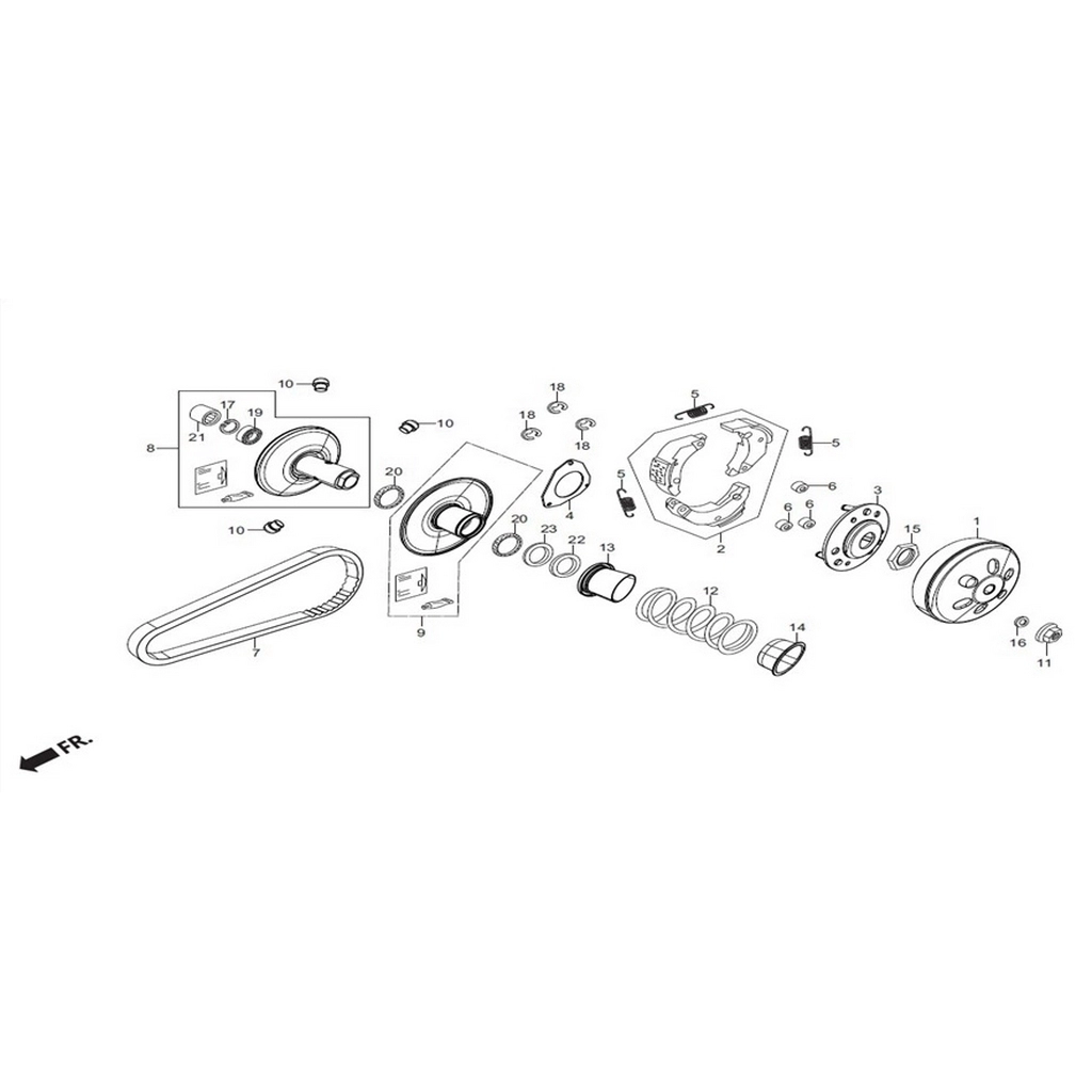 HERO DUET 110 (Euro 3) KAYIS #HR-ORT F2640
